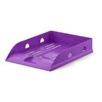 Лоток для бумаг пластиковый ErichKrause Base, Vivid, фиолетовый