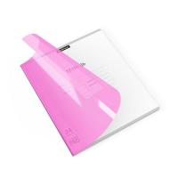 Тетрадь школьная ученическая с пластиковой обложкой ErichKrause Классика CoverPrо Neon, розовый, А5+, 24 листа, клетка