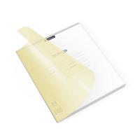Тетрадь школьная ученическая с пластиковой обложкой ErichKrause Классика CoverPrо Pastel, желтый, А5+, 24 листа, клетка