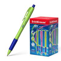 Ручка шариковая автоматическая ErichKrause JOY Neon, Ultra Glide Technology синяя