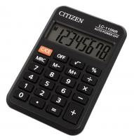 Калькулятор карманный Citizen LC-110NR, 8-разрядный, черный