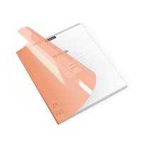 Тетрадь школьная ученическая с пластиковой обложкой ErichKrause Классика CoverPrо Neon, оранжевый, A5+, 24 листа, клетка