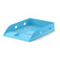 Лоток для бумаг пластиковый ErichKrause Base, Pastel, голубой