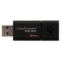Флешка 64 ГБ Kingston DataTraveler USB 3.0 (DT100G3/64Gb) черный