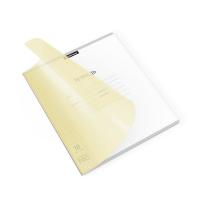 Тетрадь школьная ученическая с пластиковой обложкой ErichKrause Классика CoverPrо Pastel, желтый, А5+, 18 листов, клетка