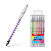 Ручка гелевая ErichKrause R-301 Neon (6 шт)