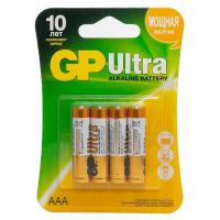 Батарейка GP Ultra AAA (LR03) алкалиновая (4 шт)