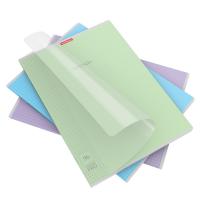 Тетрадь общая ученическая с пластиковой обложкой ErichKrause Классика CoverPrо ассорти, А4, 96 листов, клетка