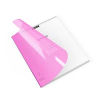 Тетрадь школьная ученическая с пластиковой обложкой ErichKrause Классика CoverPrо Neon, розовый, А5+, 12 листов, клетка