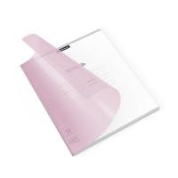 Тетрадь школьная ученическая с пластиковой обложкой ErichKrause Классика CoverPrо Pastel, розовый, А5+, 18 листов, линейка