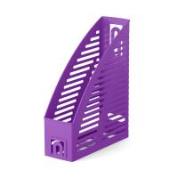Подставка для бумаг вертикальная пластиковая ErichKrause Base, Vivid, 85мм, фиолетовая