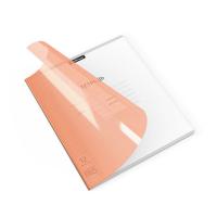 Тетрадь школьная ученическая с пластиковой обложкой ErichKrause Классика CoverPrо Neon, оранжевый, А5+, 12 листов, клетка