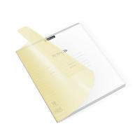 Тетрадь школьная ученическая с пластиковой обложкой ErichKrause Классика CoverPrо Pastel, желтый, А5+, 18 листов, линейка