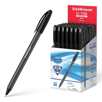 Ручка шариковая ErichKrause U-108 Original Stick черный