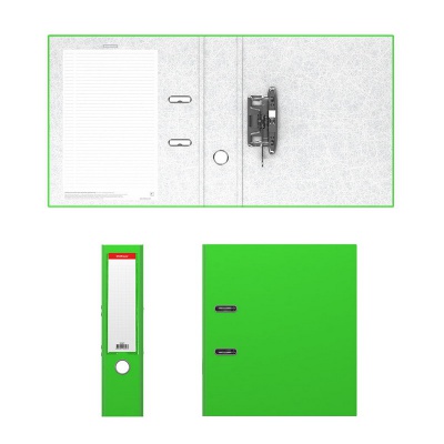 Папка–регистратор с арочным механизмом ErichKrause, Neon, А4, 70 мм, зеленый