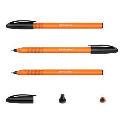Ручка шариковая ErichKrause U-108 Orange Stick черный