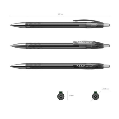 Ручка гелевая автоматическая ErichKrause R-301 Original Gel Matic черная