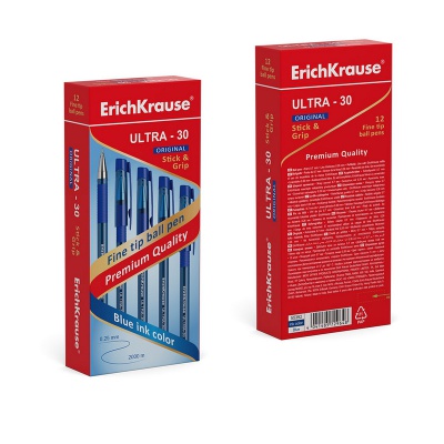 Ручка шариковая ErichKrause ULTRA-30 Original, синяя