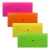 Папка-конверт на кнопке пластиковая ErichKrause Glossy Neon, полупрозрачная, Travel, ассорти