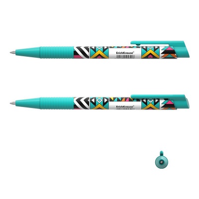 Ручка шариковая автоматическая ErichKrause ColorTouch Ornament синий