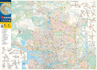 Карта «Санкт-Петербург - Карта для водителей» (складная)