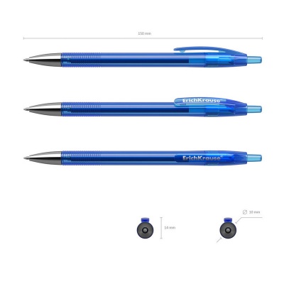 Ручка гелевая автоматическая ErichKrause R-301 Original Gel Matic синяя