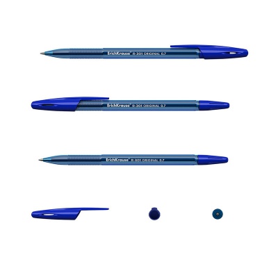 Ручка шариковая ErichKrause R-301 Original Stick синяя