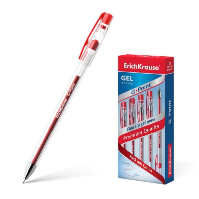 Ручка гелевая ErichKrause G-Point красная