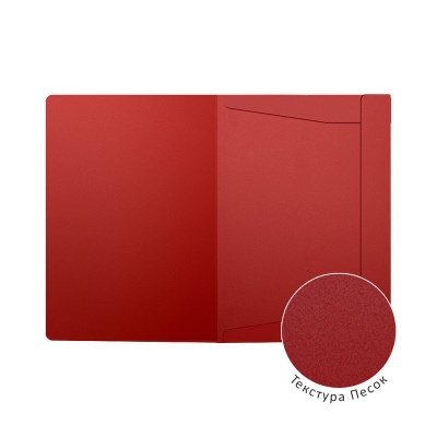 Папка на резинках пластиковая ErichKrause Matt Classic, A4, красный