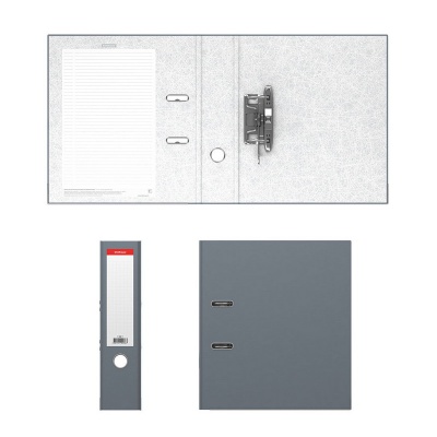 Папка–регистратор с арочным механизмом ErichKrause, Standard, А4, 70 мм, серый