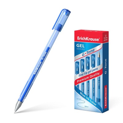 Ручка гелевая ErichKrause G-Tone синяя