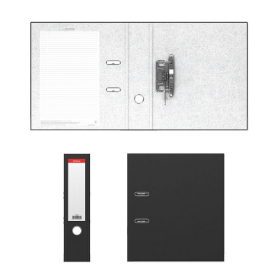 Папка–регистратор с арочным механизмом ErichKrause, Standard, А4, 70 мм, черный
