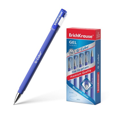 Ручка гелевая ErichKrause G-Cube синяя