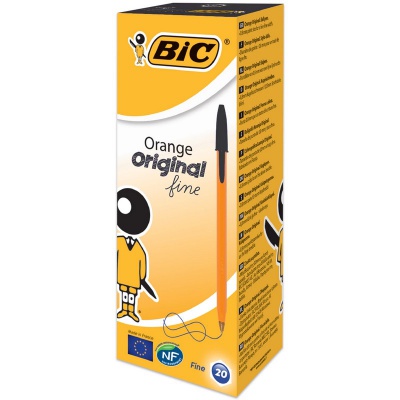 Ручка шариковая одноразовая BIC Orange черная