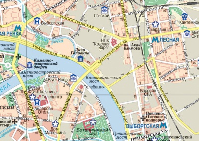 Карта «Санкт-Петербург - Карта для гостей города» (складная)