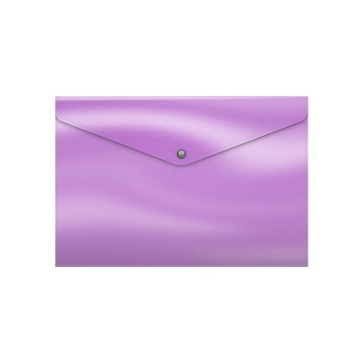 Папка-конверт на кнопке пластиковая ErichKrause Glossy Candy, A4, полупрозрачная, ассорти