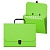 Портфель пластиковый ErichKrause Matt Neon, с 12 отделениями, A4, зеленый