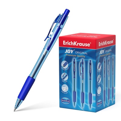 Ручка шариковая автоматическая ErichKrause JOY Original, Ultra Glide Technology синий