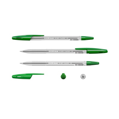 Ручка шариковая ErichKrause R-301 Classic Stick зеленая