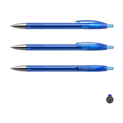 Ручка гелевая автоматическая ErichKrause R-301 Original Gel Matic синяя (466987)