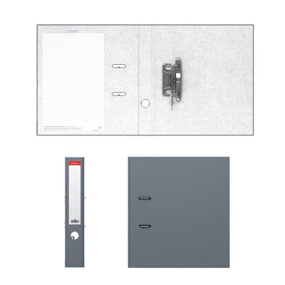 Папка–регистратор с арочным механизмом ErichKrause, Standard, А4, 50 мм, серый