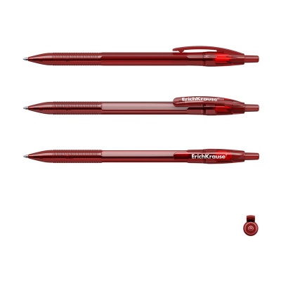 Ручка шариковая автоматическая ErichKrause R-301 Original Matic красная