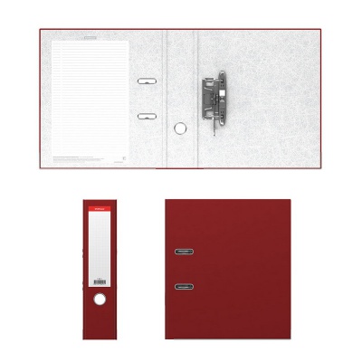 Папка–регистратор с арочным механизмом ErichKrause, Standard, А4, 70 мм, бордовый