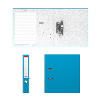 Папка–регистратор с арочным механизмом ErichKrause, Neon, А4, 50 мм, голубой