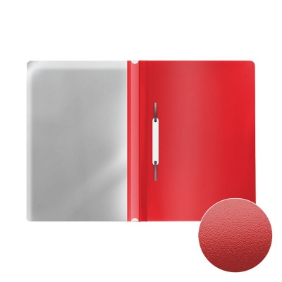 Папка-скоросшиватель пластиковая ErichKrause Fizzy Classic, A4, красный