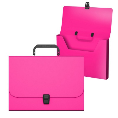Портфель пластиковый ErichKrause Matt Neon, A4, розовый