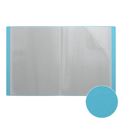 Папка файловая пластиковая с карманом на корешке ErichKrause Diagonal Pastel, c 20 карманами, A4, ассорти